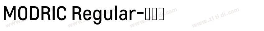 MODRIC Regular字体转换